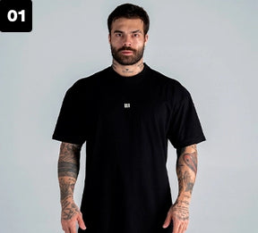 Camiseta Oversized Mith Nation Premium Essencials Preto