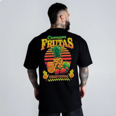 Camiseta Oversized Mith Comam Frutas Team Capial Racing Preto