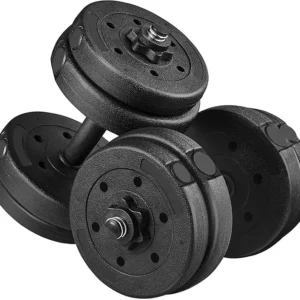 Adjustable Dumbbell Set with Spinlock Collars - Home Gym Weights