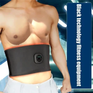 EMS Ab Muscle Stimulator Pain Relief Abdominal Training Waistband Portable Electric Fitness Waist Belt 6 Modes Workout Equipment