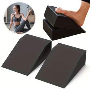 2Pcs Yoga Wedge Blocks Squat Wedge Block Multi-Functional Yoga Stretch Slant Board Non-Slip Calf Stretcher EVA for Home Gym