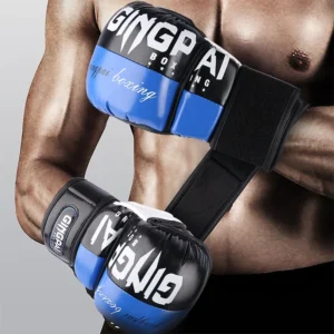 Professional MMA Half-Finger Fighting Boxing Gloves Thickened Sanda Free Fighting Mixed Martial Arts Gloves Training Equipment