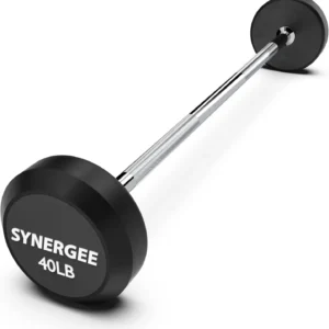 Fixed Barbell Pre Weighted Straight Steel Bar With Rubber Weights - Fixed Weight