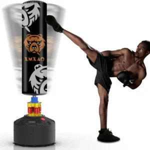 Punching Bag With Stand Adult Freestanding Heavy Boxing Bag With Suction Cup Base For Adult Youth, Men Stand Kickboxing Bag For