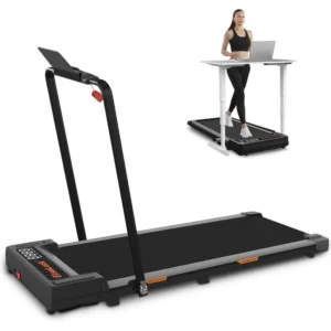 Elseluck Walking Pad, Under Desk Treadmill for Home Office, 2 in 1 Portable Walking Treadmill with Remote Control