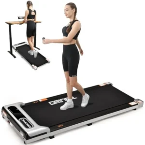 Walking Pad, Under Desk Treadmill for Home and Office, 2.5 HP Portable Treadmill, 3 in 1 Walking Jogging Running Machine with Re