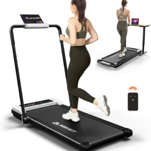 Walking Pad Treadmill, 2.5HP Under Desk With Remote Control & LED Display, Quiet for Compact Space, Portable for Home Office Use