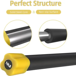 Total Body Workout Weighted Bar Weighted Workout Bar Weighted Exercise Bar, Multiple Sizes