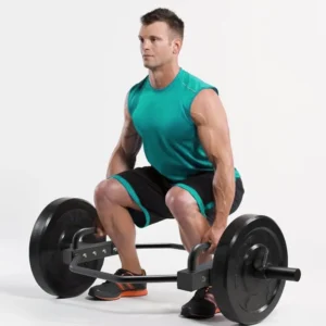 Hex Bar Barbell Deadlift for 2" Barbell, Solid Hex Weight Lifting Trap Bar, Shrug Bar with Handles