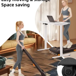Under Desk Treadmill, Incline Walking Pad Treadmill 330lbs Capacity, 2.5HP Portable Treadmills for Home