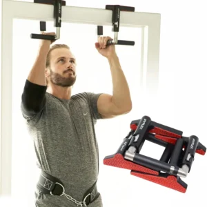CrossGrips Compact Pull Up Bar - Pull Up Bar Door Frame for Work from Home Fitness - Adjustable Door Frame Pullup Bar Ha