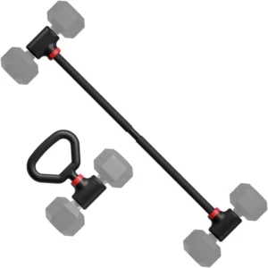 Dumbbell Converter - Convert Dumbbells Into Barbell Sets and Kettles, with Adjustable Weights Up To 200 Pounds for Barbells
