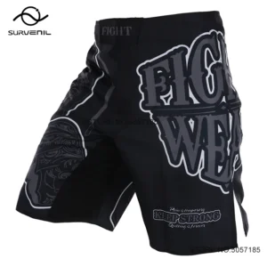 MMA Shorts Man Fight Shorts Black Muay Thai Pants Gym Sports Martial Arts Wrestling Clothes Grappling Kickboxing Boxing Trunks