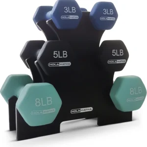 Dumbbell Free Hand Weight Set with Rack Ideal for Home Exercises to Gain Tone and Definition