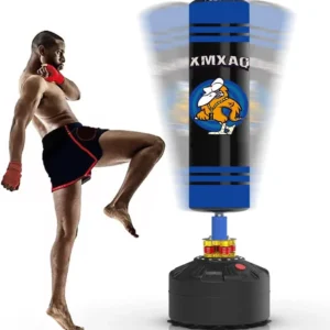 Punching Bag With Stand Adult Freestanding Heavy Boxing Bag With Suction Cup Base For Adult Youth, Men Stand Kickboxing Bag For