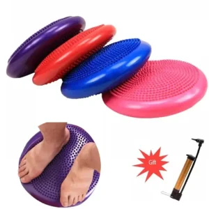 Inflatable Yoga Massage Ball, Durable Universal Sports Gym Fitness Wobble Stability Balance Disc Cushion Mats 33cm