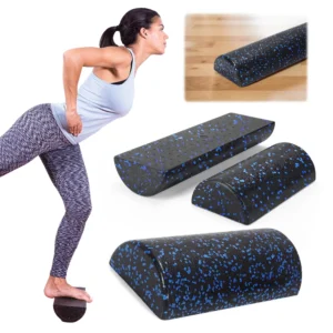 Half-Round Yoga Roller Yoga Column High Density Semi-Circular Foam Roller 30cm Back Stretcher Multi-Function for Yoga Fitness