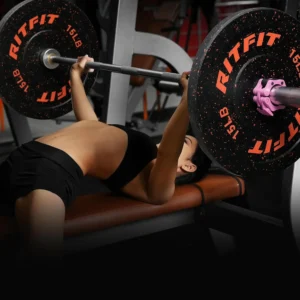Bumper Plates, Colored Fleck-Rubber Weight Plates with Steel Insert, 2-inch Weight Plates for Weight Lifting, 2X10LB