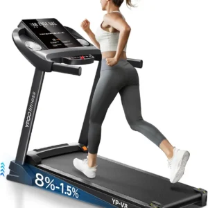 Walking Pad Treadmill with Incline, Treadmill for Home, 8.0 MPH Running Treadmill with Bluetooth Enabled, 300 lbs User Capacity