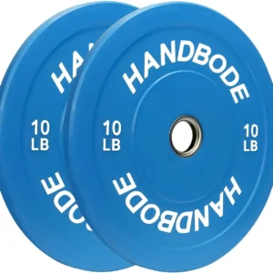 Colored Bumper Weight Plates Weight Plate Set 2-Inch, 10/15/20/25/35/45/55 Lb Barbell Weight Plates Set For Home Gym, Rubber