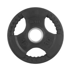 2-Inch Grip Rubber Coated Weight Plates for Weightlifting,10LB Single