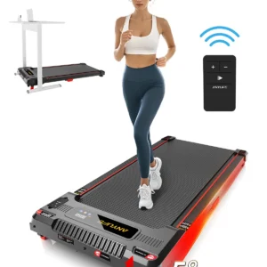 Under Desk Treadmill, Incline Walking Pad Treadmill 330lbs Capacity, 2.5HP Portable Treadmills for Home