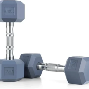 8 Colors Options Compatible with Set of 2 Rubber Dumbbell Weight 5 50 LB Anti Slip Anti roll Shape