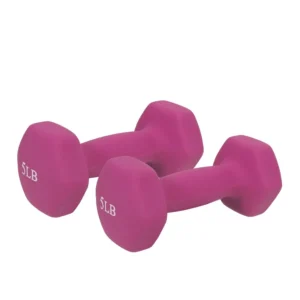 Hex Dumbbells Fuschia 5 lb Pair