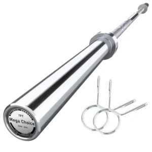 7FT Heavy Duty Weightlifting Bar with 4FT Short and EZ Curl Bar in Black 1500LB Capacity Durable Steel Construction for Home Gy