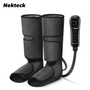 Nekteck Leg Massager Air Compression Calf Wraps Air Pressure Massage for Blood Circulation and Relaxation Lymphatic Drainage