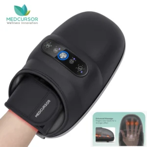 Wireless Electric Hand Massager Air Compression Hot Compress Palm Acupoint Massager Finger Arthritis Numbness Muscle Relaxation