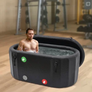 150*80cm Inflatable Ice Bath Tub for Athletes Recovery Portable Cold Plunge Tub Large Capacity 370L with Pump for Muscle Relax