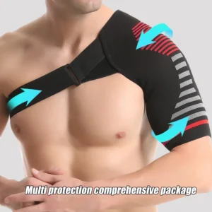 Professional Shoulder Brace - Support and Compression Sleeve, AC Joint - Arm Immobilizer Wrap, Stability Strap - for Men & Women
