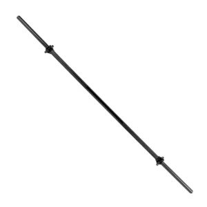 Barbell 72" Regular Solid Threaded Bar, Black